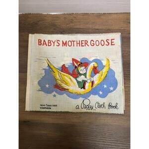 Vintage Baby's Mother Goose Cloth Book Peggy‎ Cloth Book Non Toxic Washable